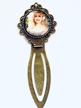 Dolly Parton Retro Style Metal Bookmark, Handmade, NWT
